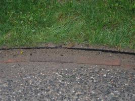 concrete pad brick border 2010